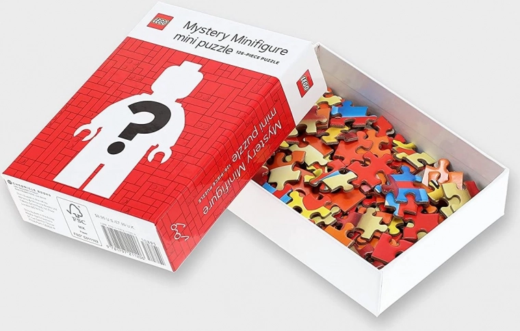 Puzzle LEGO tajemnicza minifigurka 126 elementów – Czerwona