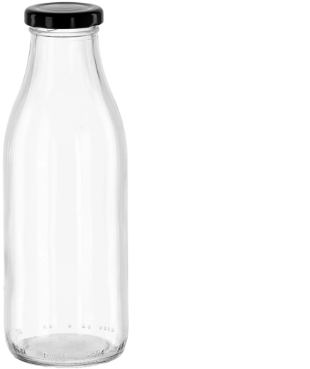 Szklana butelka na sok 750 ml z metalową zakrętką 44 mm