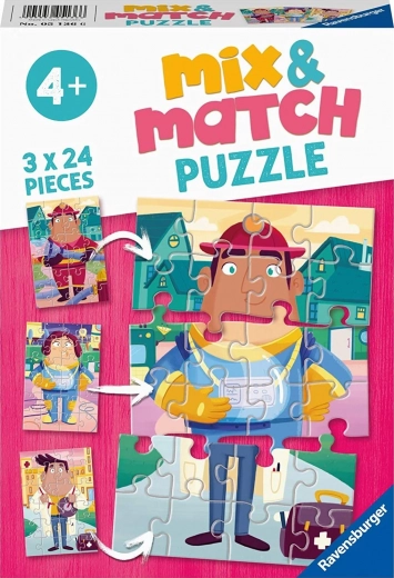 Puzzle Mix & Match: moje ulubione zawody 3×24 elementy
