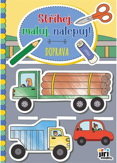 Wycinaj, maluj, naklej! Transport