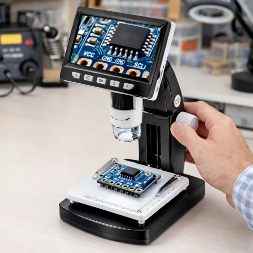 Powiększenie do 1000× i precyzyjne ręczne ostrzenie