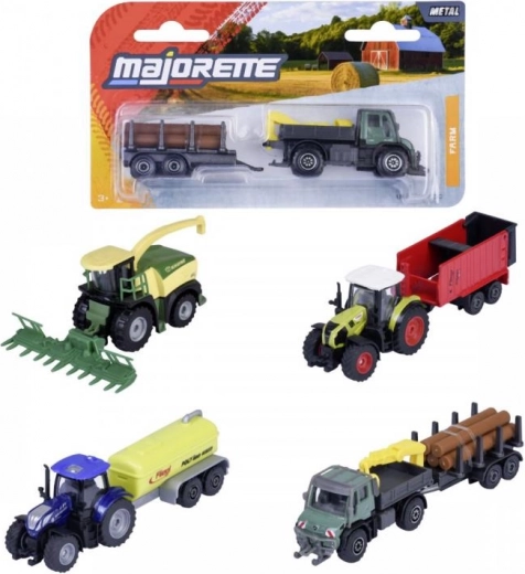 Metalowe pojazdy rolnicze 13 cm – 4 rodzaje