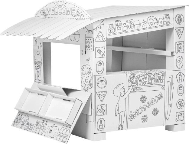 Teksturalny kiosk do malowania dla dzieci