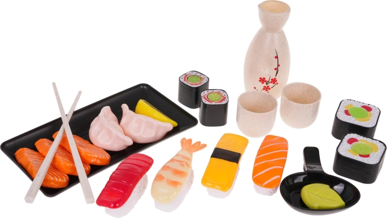 Bogaty dziecięcy zestaw sushi – 22‑elementowy zestaw do zabawy