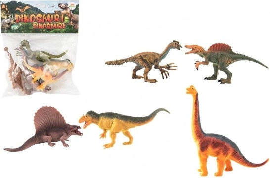 Plastowe dinozaury 16–18 cm, zestaw 5 szt.