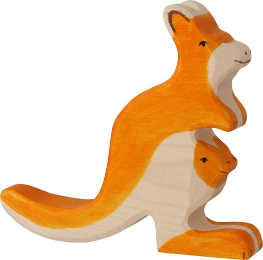 Holztiger kangur z młodym - 1 sztuka