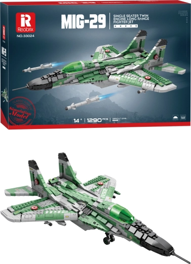 Zestaw konstrukcyjny myśliwca MiG-29 (1290 elementów)