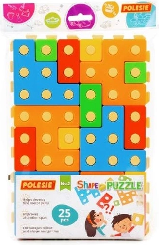 Edukacyjne puzzle „Ułóż puzzle” nr 2 (25 elementów) w woreczku