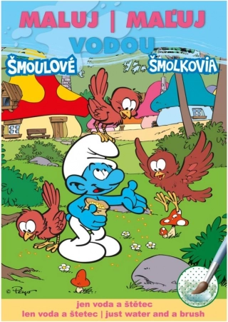 Malowanki maluj wodą A5 – Smerfy 15 × 21 cm