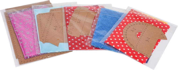 Wstępnie przycięte tkaniny i papierowe wykroje