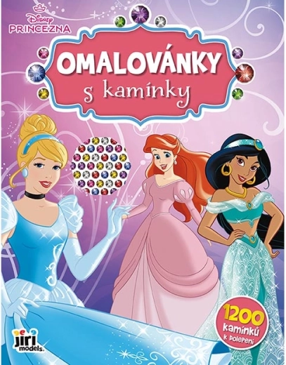 Kolorowanki z kryształkami Disney Księżniczki - 1 sztuka