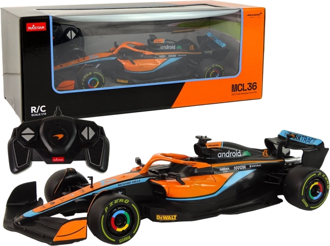 R/C wyścigowy samochód McLaren F1 1:18 pomarańczowy