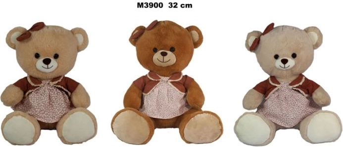 Pluszowy miś w sukience 32 cm - 1 sztuka