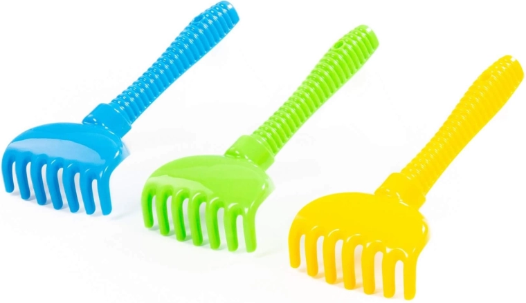 Dziecięce grabki do piasku z ergonomicznym uchwytem - 1 sztuka