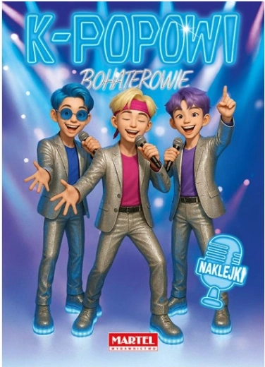 Bohaterowie K-popu z naklejkami