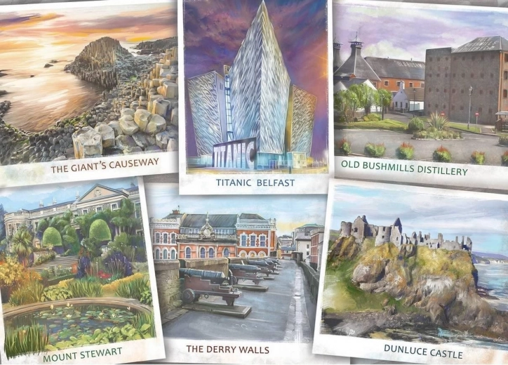 Puzzle Odwiedź Irlandię Północną 1000 elementów