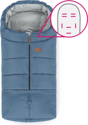Petite&Mars regulowany śpiworek 3w1 Jibot horizontal ocean blue