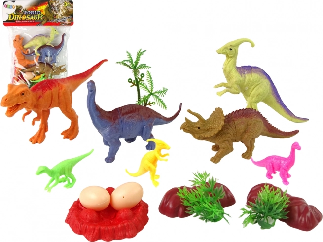 Zestaw figurek dinozaurów z akcesoriami, 15 szt.