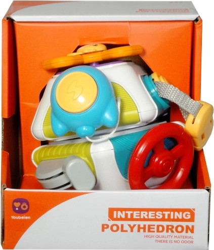 Sensoryczna edukacyjna kostka 10w1 dla małych dzieci