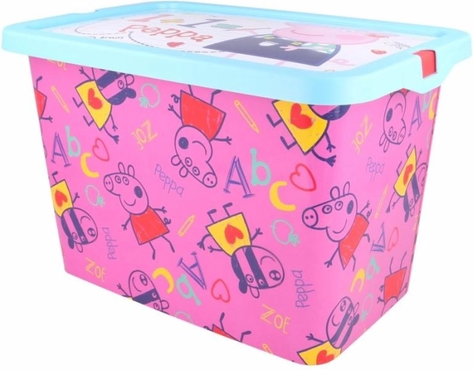 Pojemnik do przechowywania z klapką na zatrzask Peppa Pig