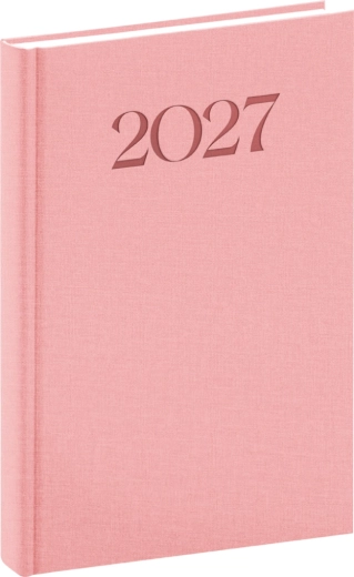 Notique Biella terminarz dzienny 2027 różowy 15 × 21 cm