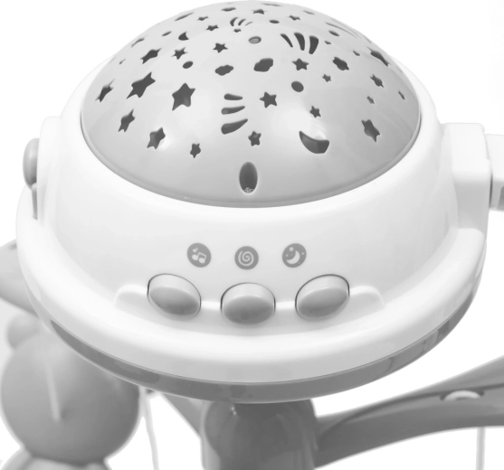 Spokojna noc z projektorem świetlnym