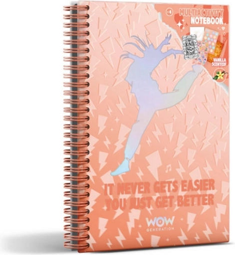 WOW Generation pachnący notes A5 balerina z naklejkami