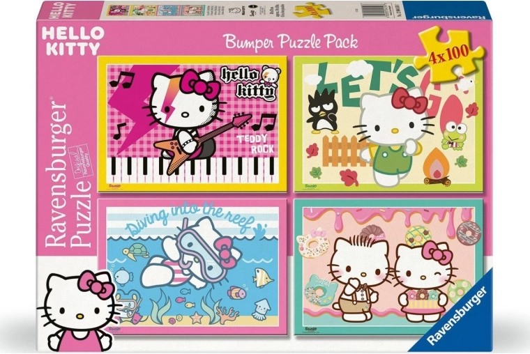 Ravensburger Puzzle Hello Kitty 4×100 elementów