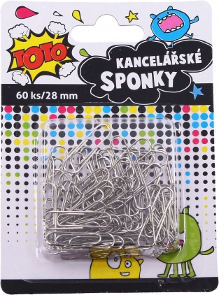 Biurowe spinacze kolorowe 28 mm
