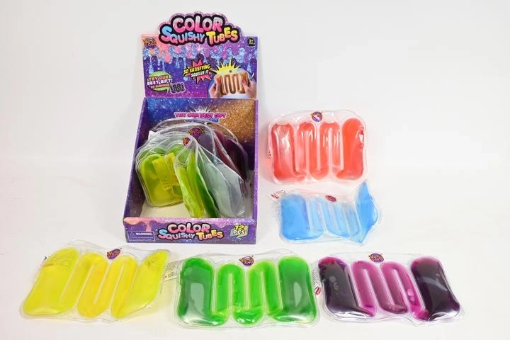 Gniotek i slime do przeciskania w ekspozytorze sprzedażowym (12 szt.)