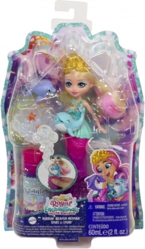 Enchantimals baśniowa syrena Atlantia z bąbelkami lalka