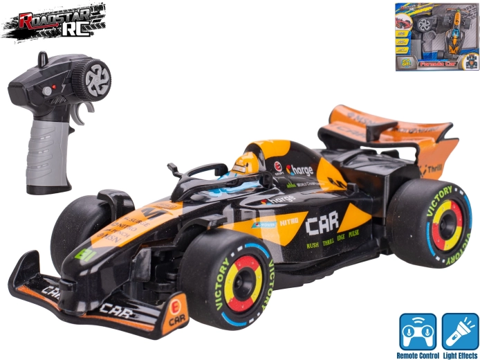 Roadstar RC formuła ze światłami 13,5 cm 2,4 GHz czarna