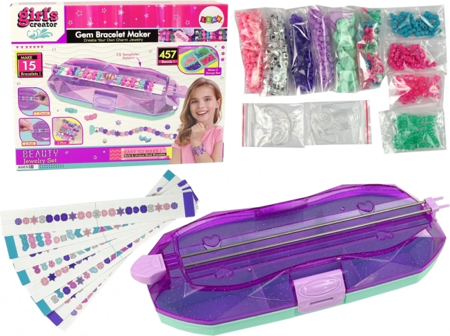 Zestaw do produkcji bransoletek kolorowe koraliki Kreator