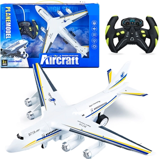 Zdalnie sterowany samolot pasażerski R/C ze światłami LED 35 cm