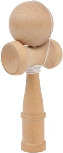 Mała drewniana gra Kendama naturalna