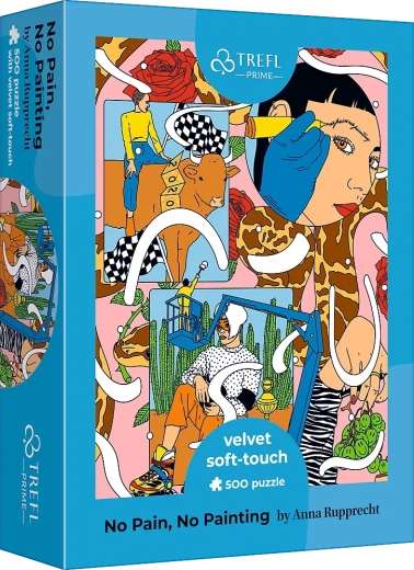 Trefl puzzle Velvet Soft Touch UFT 500 elementów – żadnego bólu, żadnego malowania