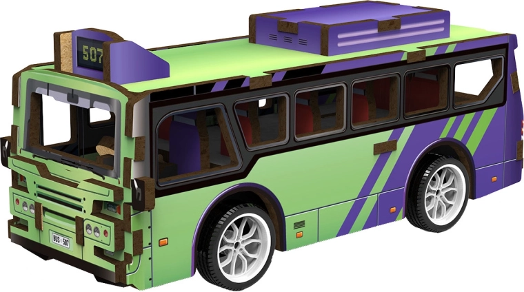 2Kids Toys 3D drewniana układanka autobus