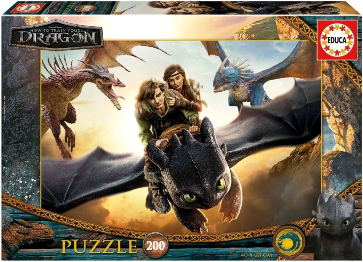 Puzzle Educa Jak wytresować smoka 200 elementów