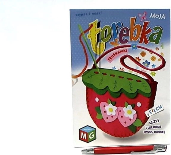 Moja filcowa torebka – truskawki