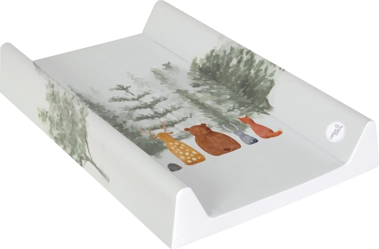 Ceba Baby miękka profilowana mata do przewijania 50 × 70 cm basic forest companions