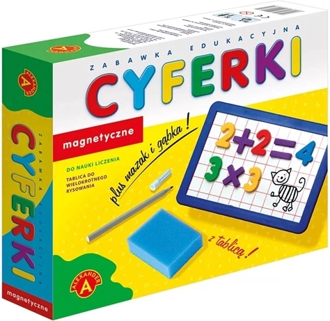 Magnetyczne cyfry z tablicą