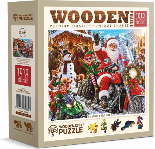 WOODEN CITY Drewniane puzzle Święta Bożego Narodzenia w pełnym rozkwicie 1010 elementów