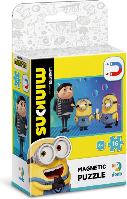 Magnetyczne puzzle Minionki – Mały Gru, 16 elementów