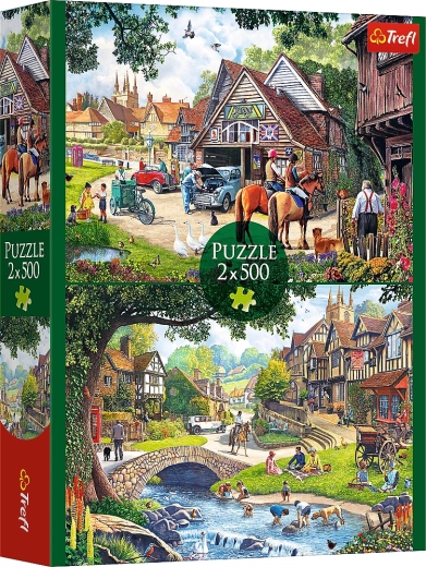 Puzzle 2×500 – Sielskie życie