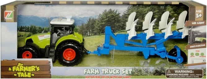 Traktor z przyczepą ze światłem i dźwiękiem