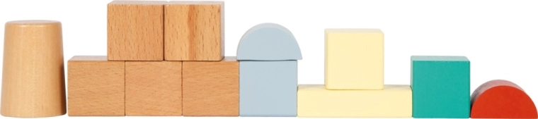 Kreatywne budowanie z różnymi kształtami