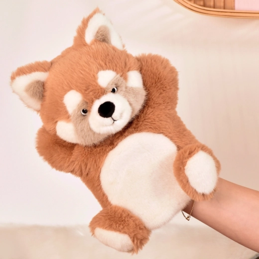 Histoire d’Ours pluszowa pacynka Panda czerwona 24 cm