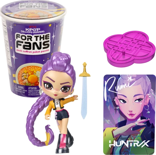 Mattel KPop Demon Hunters kolekcjonerska figurka niespodzianka z akcesorium i kartą kolekcjonerską (ramen)