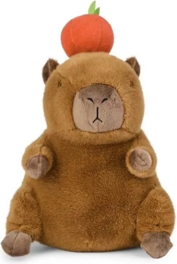 Pluszowa kapibara z jabłkiem 25 cm