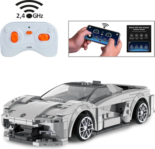 Zdalnie sterowany samochód CaDA Lotus Evija 1:18, szary